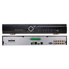 EuroVideo EVD-C08/100A1FH HD-CVI DVR, 8 CVI, vagy 4 CVI 4 IP bemenet, 1080p/12,5 fps, 720p/25 fps, 2x4 TB SATA HDD biztonságtechnikai eszköz