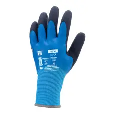  EUROWINTER L200 KÉK/FEK BÉLELT KESZTYŰ DUPLA LATEX MR_09 védőkesztyű