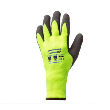  EUROWINTER TÉLI SÁRGA KESZTYŰ, SZÜRKE LATEX TENYÉRREL 8 (1LAFO08), méret: 8 védőkesztyű