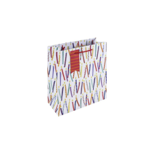 Eurowrap Ltd. Eurowrap ajándéktasak (21,5x25x10 cm) színes gyertyás (5) ajándéktasak