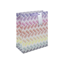 Eurowrap Ltd. Eurowrap ajándéktasak (26,5x33x14 cm) pasztell hullámos (5) ajándéktasak