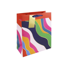 Eurowrap Ltd. Eurowrap ajándéktasak (26,5x33x14 cm) színes hullámos (5) ajándéktasak