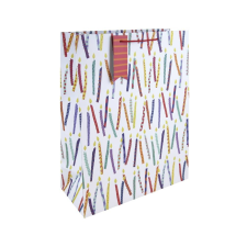 Eurowrap Ltd. Eurowrap ajándéktasak (33x45,5x15 cm) színes gyertyás (5) ajándéktasak