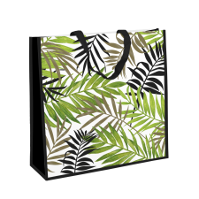 Eurowrap Ltd. Eurowrap ajándéktasak PP (jumbo 45x45x20 cm) trópusi levelek (4) ajándéktasak