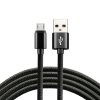 EverActive micro USB fonott töltőkábel adatkábel 2.4A 120 cm