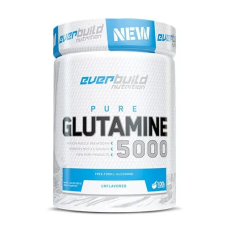 EVERBUILD Nutrition GLUTAMINE 5000 - 200g 100%-os gyógyszerészeti tisztaságú glutamin vitamin és táplálékkiegészítő