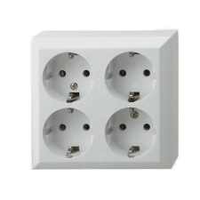 EverFlourish Hungary Kft. 4 férõhelyes földelt aljzat, beltéri, Business Line IP20 villanyszerelés