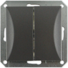 EverFlourish Hungary Kft. Csillárkapcsoló keret nélkül, grafit (Opal) villanyszerelés