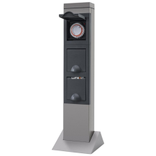 EverFlourish Hungary Kft. Kerti energiaoszlop időkapcsolóval, 2 dugaljjal villanyszerelés