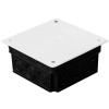 EverFlourish Hungary Kft. Perforált kötődoboz tetővel, fekete, 100x100x50mm