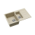 EVIDO Cubo 6S compact gránit mosogató 800x500 bézs