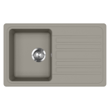 EVIDO Home 45S gránit mosogató, 765 x 460mm, platina mosogatótálca