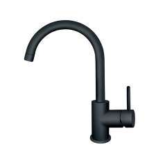 EVIDO LANA íves álló gránit csaptelep, fekete csaptelep