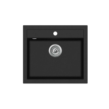 EVIDO Quadro 6 gránit mosogató, 562 x 510 mm, antracit mosogatótálca