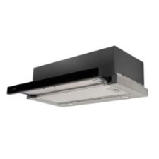 EVIDO Slimlux (CHT6TB.3) teleszkópos kihúzható 60 cm fekete üveg/inox páraelszívó páraelszívó