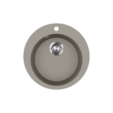 EVIDO Tondo kerek gránit mosogató, 505 mm, platina mosogatótálca