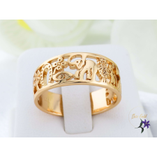  Evila antiallergén elefántos szerencsehozó gyűrű-18K gyűrű