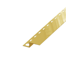  Eviso hátsó falprofil arany fényes 130 cm-es rozsdamentes acél LSGM0005 LSGM0005 élvédő, sín, szegélyelem