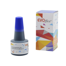 EVO Bélyegzőfesték 30 ml, Evoffice kék bélyegző