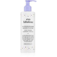 EVO Fabuloso Toning Shampoo lila tonizáló sampon semlegesíti a sárgás tónusokat 250 ml sampon