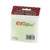 EVO Jegyzettömb öntapadó, 75x75mm, 100 lap Evoffice, pastell zöld