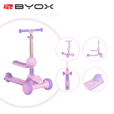 EVO scooter, roller ráülős, átalakítható 2in1 PINK roller