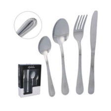  Evőeszközkészlet 24 darabos ezüst tányér és evőeszköz