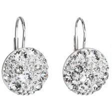Evolution Group 31176.1 kerek, Swarovski kristályokkal díszített (925/1000, 2 g, fehér) fülbevaló