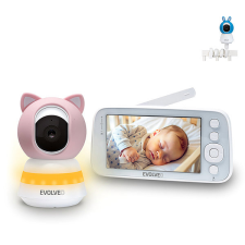 Evolveo Baby Monitor N5 Videós bébiőr, rózsaszín bébiőr