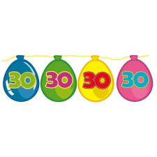  Évszámos lufi füzér 30-as számmal 6 m party kellék