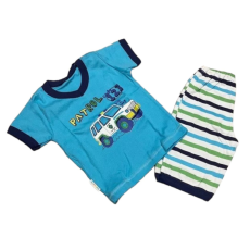 Ewa 2 Részes Nyári Pizsama - Kék Rendőrautós 80