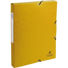 Exacompta A4 2,5cm sárga prespán karton gumisbox mappa