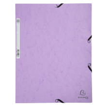 Exacompta gumis mappa, A4, 400g, pasztell lila mappa