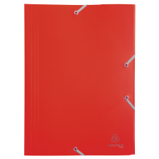 Exacompta gumis mappa PP  piros A4 mappa