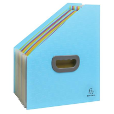 Exacompta Harmonika iratpapucs, 265x325 mm, PP, 12 rekeszes, EXACOMPTA  Pop NCo , ciánkék irattartó