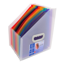 Exacompta Harmonika irattartó papucs Exacompta Crystal PP 26,5x32,5cm 12 rekeszes