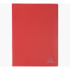 Exacompta iratvédő mappa, PP, A4, 40 tasakos, piros
