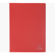 Exacompta iratvédő mappa, PP, A4, 40 tasakos, piros mappa