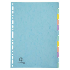 Exacompta Regiszter, karton, A4, 12 részes, EXACOMPTA "Aquarel" regiszter és tartozékai