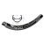 Exal DC19 MTB felni, 29 col (622x25/19 mm), 36H, tárcsafékes, fekete, 590g