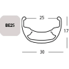 Exal FELNI 29"/622 32L EXAL BE25 6,5MM SZELEP SZIMPLA SZEG TÁRCSAFÉK FEKETE 615g{4/4}