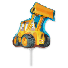  Excavator, Markológép fólia lufi 36 cm (WP) party kellék