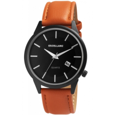  Excellanc férfi karóra barna műbőr szíjjal, dátumkijelzéssel karóra