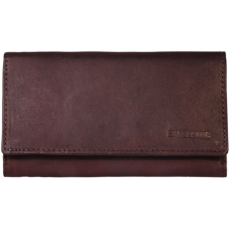  Excellanc női pénztárca valódi bőrből, 126,5x9 cm, barna