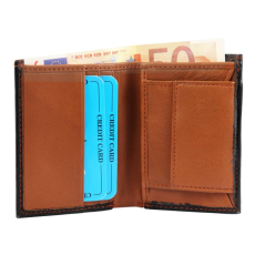 Excellanc uniszex pénztárca valódi bőrből, 10x8 cm