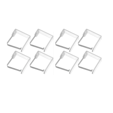 Excellent Houseware Set 8 clipsuri masa Kiváló háztartási eszközök, műanyag, 5x4 cm, átlátszó party kellék