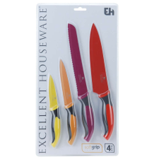 Excellent Houseware -Wild Color 4 késkészlet, rozsdamentes acél, több színű kés és bárd