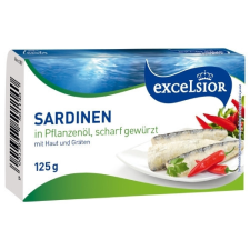  Excelsior csípős szardínia növényi olajban 125 g konzerv