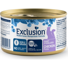 Exclusion giant Sterilized Chicken Canned 85 g macskaeledel