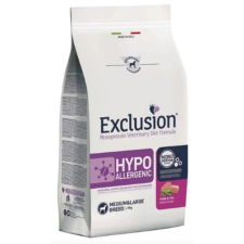  Exclusion Hypoallergenic Pork&amp;pea Medium/large Breed 12kg kutyaeledel